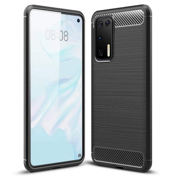 OEM Brushed Carbon Back Cover για Huawei P40 – Μαύρο OEM Brushed Carbon Back Cover για Huawei P40 – Μαύρο
