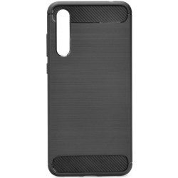 OEM Brushed Carbon Back Cover για Huawei P20 Pro / P20 Plus - Μαύρο