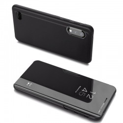 Oem Book Case Clear View για LG K22 - Μαύρο