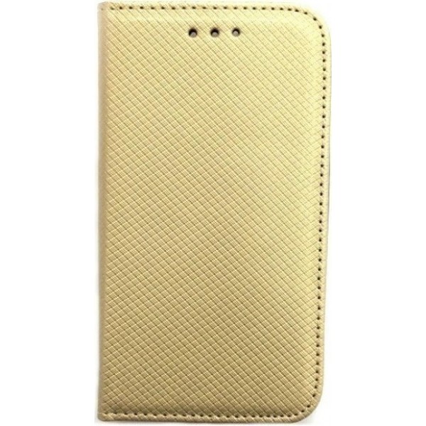 OEM Book Case Magnet για Motorola One Vision - P40-Χρυσό