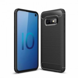 OEM Brushed Carbon Back Cover για Samsung Galaxy S10e – Μαύρο