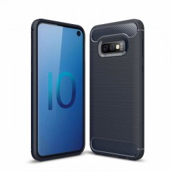 OEM Brushed Carbon Back Cover για Samsung Galaxy S10e – Μπλε