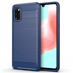 OEM Brushed Carbon Back Cover για Samsung Galaxy A41 – Μπλε
