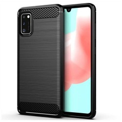 OEM Brushed Carbon Back Cover για Samsung Galaxy A13 4G - Μαύρο