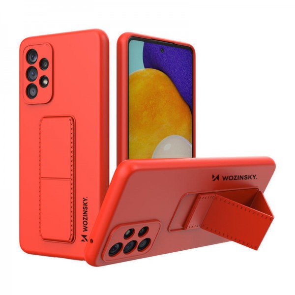 Wozinsky Kickstand Case flexible για Samsung Galaxy A52s 5G / A52 5G / A52 4G - Κόκκινο