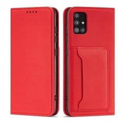 Magnet Card Book Case για Samsung Galaxy A13 5G - Κόκκινο