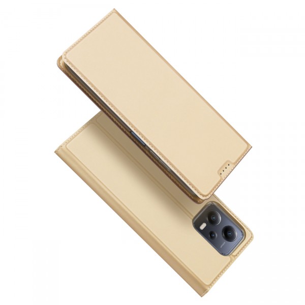 Dux Ducis Skin Pro Book Case για Xiaomi Redmi Note 12 Pro / Poco X5 Pro 5G - Χρυσό