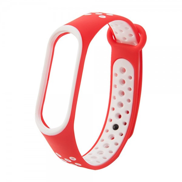 Ανταλλακτικό Λουράκι για Xiaomi Mi Band 4 / 3 - Dots Κόκκινο - Λευκό Ανταλλακτικό Λουράκι για Xiaomi Mi Band 4 / 3 - Dots Κόκκινο - Λευκό