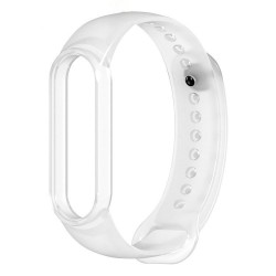 Ανταλλακτικό Λουράκι για Xiaomi Mi Band 5 - Clear Λευκό