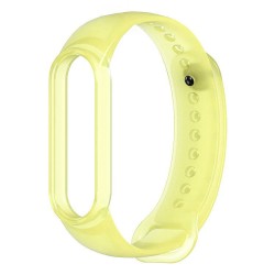 Ανταλλακτικό Λουράκι για Xiaomi Mi Band 5 - Clear Κίτρινο