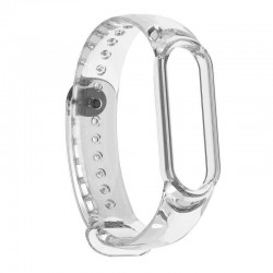 Ανταλλακτικό Λουράκι για Xiaomi Mi Band 5/6 - Clear Κόκκινο