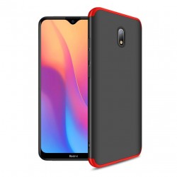OEM 360ο Full Cover Case για Xiaomi Redmi 8A – Μαύρο - Κόκκινο