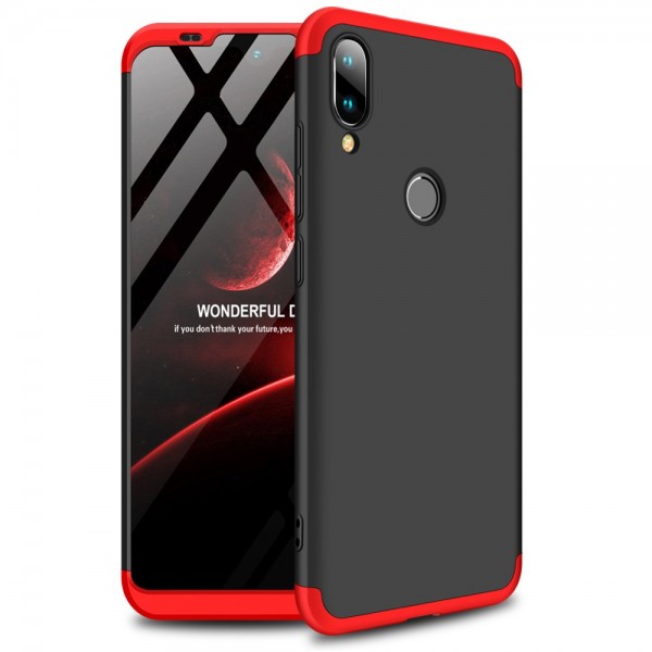 OEM 360ο Full Cover Case για Xiaomi Mi Play – Μαύρο - Κόκκινο