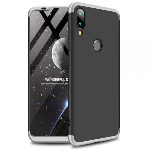 OEM 360ο Full Cover Case για Xiaomi Mi Play – Μαύρο - Ασημί
