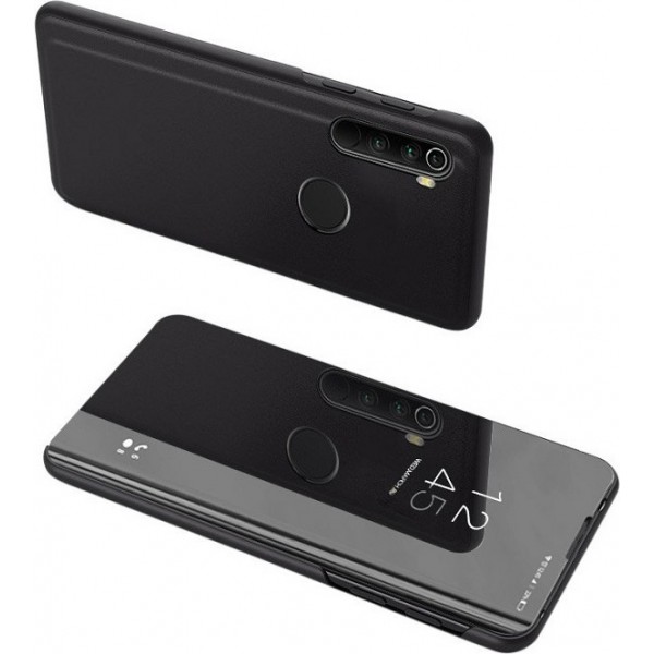 Oem Book Case Clear View για Xiaomi Redmi Note 8T - Μαύρο