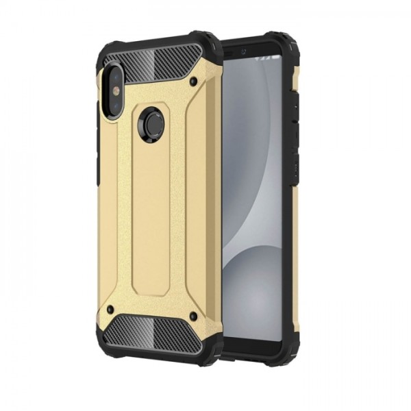 OEM Tough Armor Back Cover για Xiaomi Mi A2 Lite - Redmi 6 Pro – Χρυσό