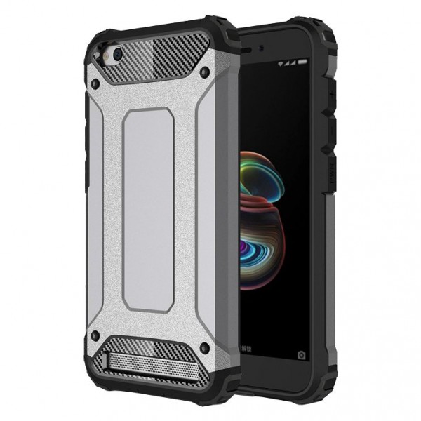 OEM Tough Armor Back Cover για Xiaomi Redmi 5A – Ασημί