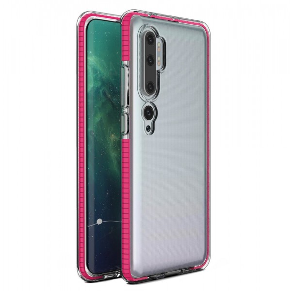 OEM TPU Spring Case clear για Xiaomi Note 10 -Φούξια