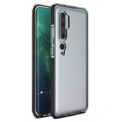 OEM TPU Spring Case clear για Xiaomi Note 10 -Μαύρο