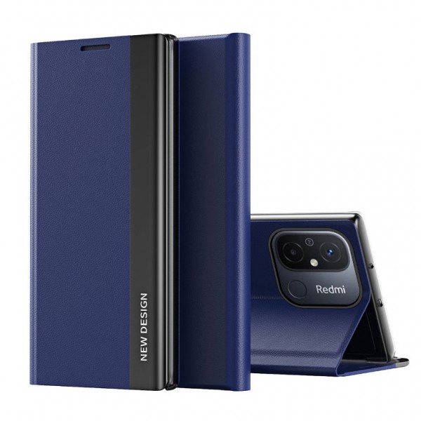 Oem Sleep Bookcase Pro Με Smart Window για Xiaomi Redmi Note 12 Pro / Poco X5 Pro 5G - Μπλε
