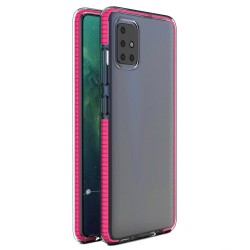OEM TPU Spring Case clear για Xiaomi Redmi Note 9 - Redmi 10X 4G - Φούξια