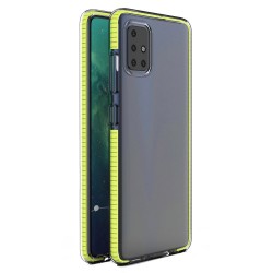 OEM TPU Spring Case clear για Xiaomi Redmi Note 9 - Redmi 10X 4G - Κίτρινο