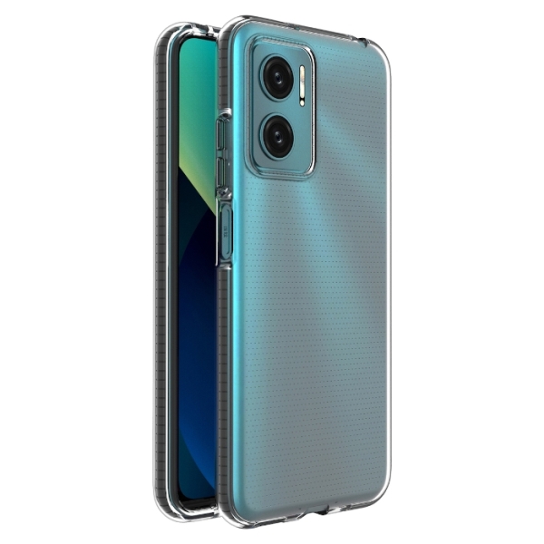 OEM TPU Spring Case clear για Xiaomi Redmi 10 - Μαύρο