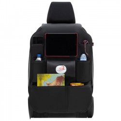Auto Gs Θήκη Οργάνωσης - Organizer Πλάτης Καθίσματος Αυτοκινήτου Otom Exclucive Από Τεχνόδερμα Μαύρο 77,5cm x 49cm Universal 1 Τεμάχιο ORG-102