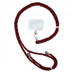 Stylish Λουράκι Λαιμού για Κινητά - Black / Red