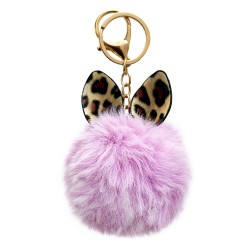 Fluffy ball pendant – Pink