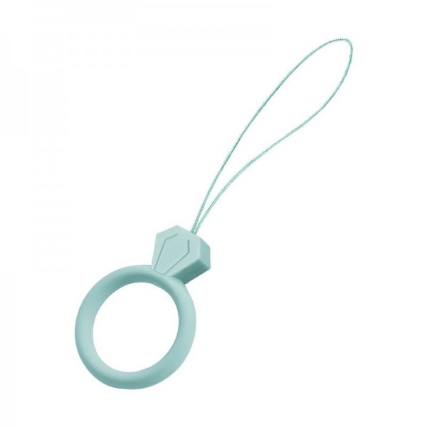 Silicone phone lanyard diamond ring – Mint