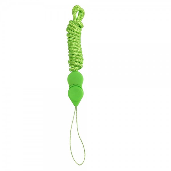 Long phone lanyard with a clip – Green