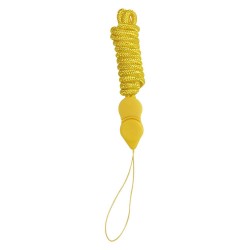 Long phone lanyard with a clip – Yellow
