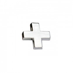 Auto Gs Αυτοκόλλητο Γράμμα Χρωμίου 3D "+" 2.7x2.5cm 1 Τεμάχιο