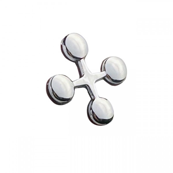 Auto Gs Αυτοκόλλητο Γράμμα Χρωμίου 3D "x" 2.7x2.5cm 1 Τεμάχιο