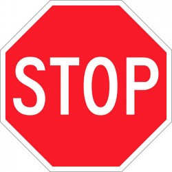 Auto Gs Αυτοκόλλητο Σήμα "Stop" 11x11cm 1Τμχ