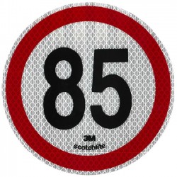 Auto Gs Αυτοκόλλητο Σήμα Όριο Ταχύτητας 3Μ "85" 15cm 1Τμχ