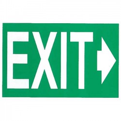 Auto Gs Αυτοκόλλητο Σήμα "EXIT"16x10cm 1Τμχ
