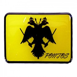 Auto Gs Αυτοκόλλητη Σημαία Του Πόντου Σμάλτο 6x3.5cm 1Τμχ