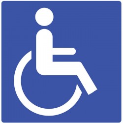Auto Gs Αυτοκόλλητο Σήμα Αναπήρων Α.Σ. 0200