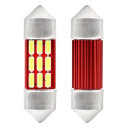 Amio LED CANBUS 4014 C5W/C10W/C3W 31mm 5600K Ψυχρό Λευκο 12V/24V 2τμχ