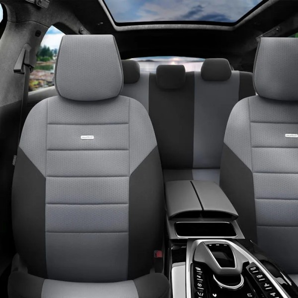 Otom Καλύμματα Αυτοκινήτου Modern Design Full Σετ Εμπρός / Πίσω Γκρί-Μαύρο ONE-102 10 Τεμαχίων