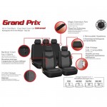 Auto Gs Καλύμματα Αυτοκινήτου Grand Prix All In One Μαύρο-Γκρι (Σετ 14 Τεμάχια)