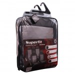 Auto Gs Καλύμματα Αυτοκινήτου Super Fit All In One Μαύρο-Γκρι Ζευγάρι (4 Τεμάχια)