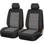 Auto Gs Καλύμματα Αυτοκινήτου Super Fit All In One Μαύρο-Γκρι Ζευγάρι (4 Τεμάχια)