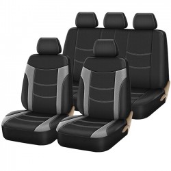 Auto Gs Καλύμματα Αυτοκινήτου Super Sport All In One Μαύρο-Γκρι Σετ (11 Τεμάχια)