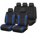 Auto Gs Καλύμματα Αυτοκινήτου Super Sport All In One Μαύρο-Μπλε Σετ (11 Τεμάχια)