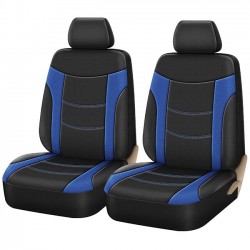 Auto Gs Καλύμματα Αυτοκινήτου Super Sport All In One Μαύρο-Μπλε Ζευγάρι (4 Τεμάχια)