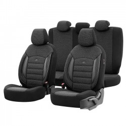 Otom Καλύμματα Αυτοκινήτου Sport Plus Design Universal Σετ Εμπρός / Πίσω Μαύρο SPTPLS-101 11 Τεμάχια