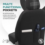 Otom GTI-807 Καλύμματα Αυτοκινήτου GTI Sports Design Jacquard / Lacost / Δερματίνη - Γκρι  (11 Τεμάχια)